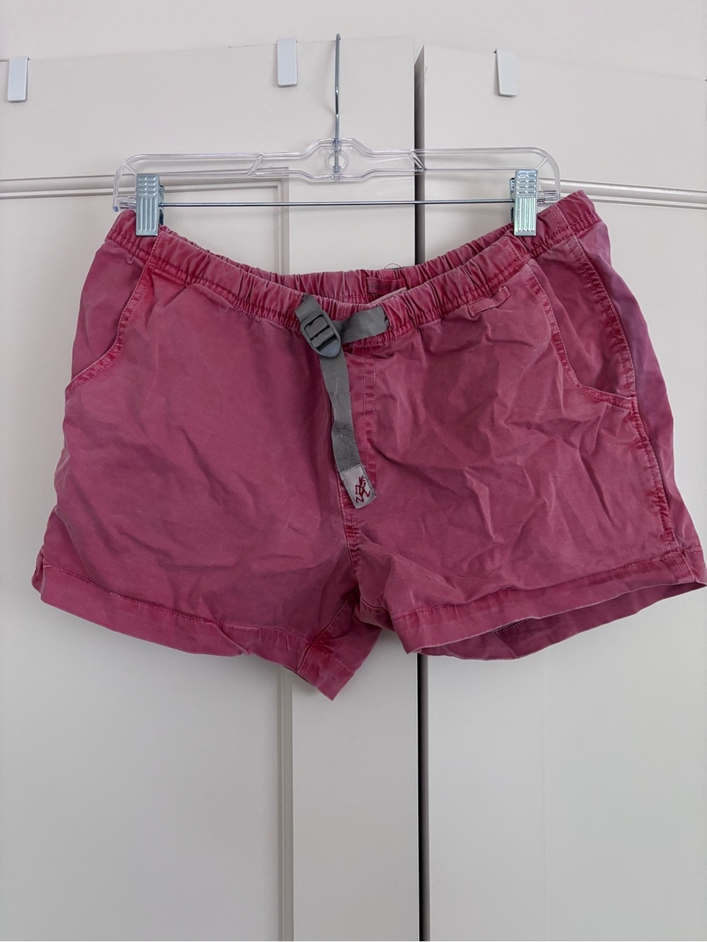 Women's Athletic Drawstring Red Shorts